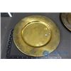 Image 2 : (2) Brass Coloured plates and (1) Brass Coloured Cup