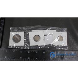 (3) British Coins and (3) 20 1964 Belgium Francs Banknotes