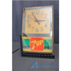 Vintage 7-Up Wall Clock (Broken Face)