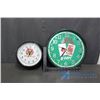 Image 1 : Texas Hold'em Poker and Calgary Beer Wall Clock (Both Working)