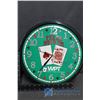 Image 2 : Texas Hold'em Poker and Calgary Beer Wall Clock (Both Working)