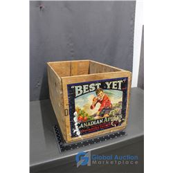 "Best Yet" Canadian Apples Wooden Crate