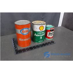 Esso Mineralube, Shell Aeroshell Fluid and Wynn's Gasoline Supplement (all full)