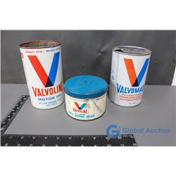 (3) Valvoline Motor Products Cans