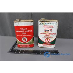 (2) Texaco Charcoal Lighter Fluid Can (contents)
