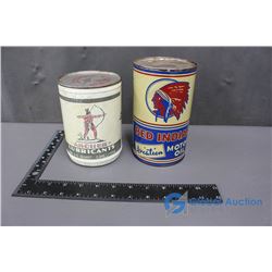 Red Indian and Archer Oil Cans