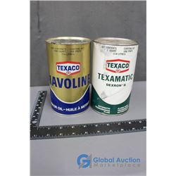 (2) Texaco Motor Oil and Transmission Fluid