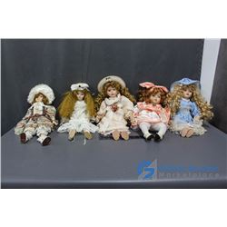 (5) Porcelain Dolls