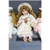 Image 4 : (5) Porcelain Dolls