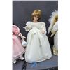 Image 5 : (6) Porcelain Dolls on Stands