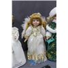 Image 6 : (6) Porcelain Dolls on Stands
