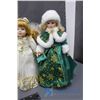 Image 7 : (6) Porcelain Dolls on Stands
