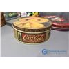 Image 4 : (5) Tins - Coca-Cola, Wicker, and Assorted