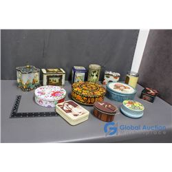 Tins - Poppy Talcum Power, Riley's Toffee, Nestle's Swiss Milk