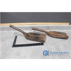 (2) Antique Coal Shovels