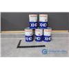 Image 1 : (5) One Quart Gulf Lube XHD Motor Oil Tin Cans