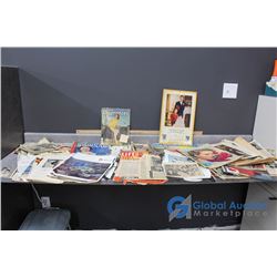 Large Lot of Vintage Royalty Newspapers, Clippings, & Calendar