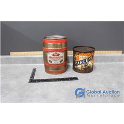 Henninger & Marlene Hard Oil Metal Cans