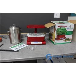 Small Compost Pail & AeroGarden Smart Countertop Garden