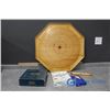 Image 1 : Board Games! - Wooden Crokinole Board, Trivial Pursuit, Sequence & Dominoes
