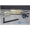 Image 1 : Vintage 6 Cordless Transistor Channel Master Radio, Electric Clock & The Handle Kodak Instant Camera