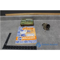Vintage Macleod's Catalogue, Phone Part & Tin