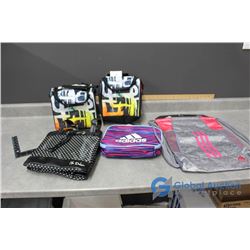 Adidas String Bag, (2) Tracker Lunch Bags, Mia DeLuca & Adidas Lunch Bag