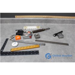 Tape Measures, Rulers, Folding Meter Stick, & Assorted
