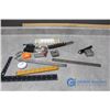 Image 1 : Tape Measures, Rulers, Folding Meter Stick, & Assorted