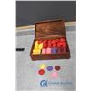 Image 1 : Poker Chip Set in Wooden Case