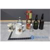 Image 1 : Beer Steins, Bottles, & Wine Box