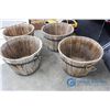 Image 5 : **(4) Wooden Planters