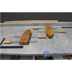 (2) Wood Clamps