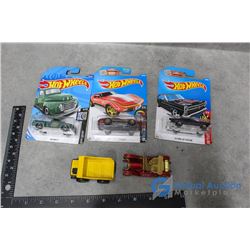 Toy Cars & (3) Hot Wheels in Packages