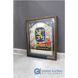 Framed Lowenbrau Beer Wall Mirror