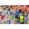 Image 14 : Red Box of Misc Toys - Smurfs, Muppets, Superheroes, Cars, Trolls, Flinstones, TMNT