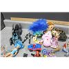 Image 9 : Red Box of Misc Toys - Smurfs, Muppets, Superheroes, Cars, Trolls, Flinstones, TMNT