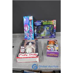 (4) New in Box Toys - Fairy Wand, Stellar Force, Fido Dido, Hunchback of North Dame
