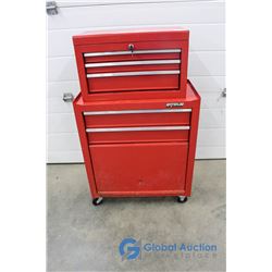 **Waterloo 2pc. Metal Tool Box on Wheels w/Keys