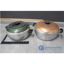 (2) Vintage Kitchen Pot w/Lid