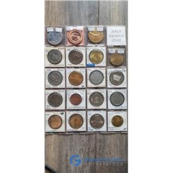 Sheet of Saskatchewan Souvenir Coins