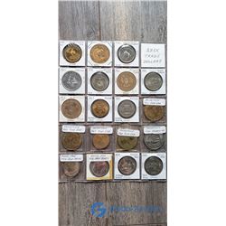 Sheet of Saskatchewan Trade Dollars