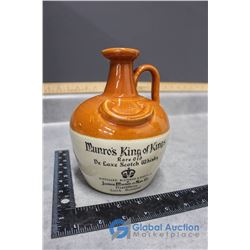 Vintage Stoneware Munro's King of Kings Scotch Whiskey Jug
