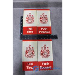 (2) Government of Canada Door Push & Pull Sets