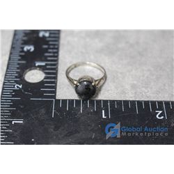 Vintage Ring w/Black Stone