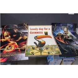 (3) Posters - The Hobbit (Desolation of Smaug[34"x22.5"]), The Hunger Games (34"x22.5") & Lovely Day