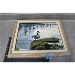 Acrylic Painting by Lloyd Harding "Lonesome Goose"(17.5"x14")