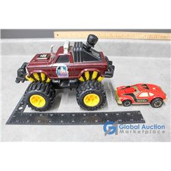 1984 Lanard Toys King Kong Truck & Tonka Race Car (made in Japan)