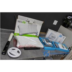 Nintendo Wii Console & Wii Fit in Box w/Accessories