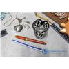 Image 2 : Misc Home Decor, Jewelry, Avon Bottles & Assorted